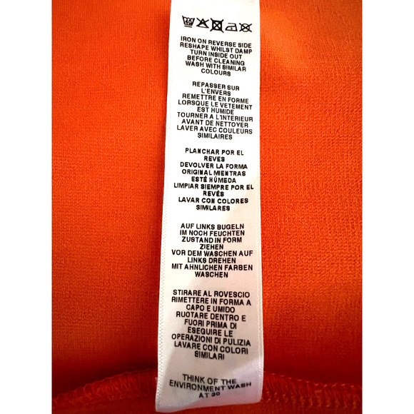 ASOS Open Back Orange Dress Size 6 - Picture 16 of 16